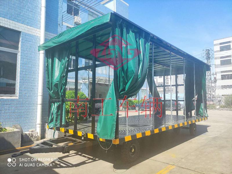 15吨雨篷双牵引欧冠联赛联赛(中国)篷式工具周转拖车