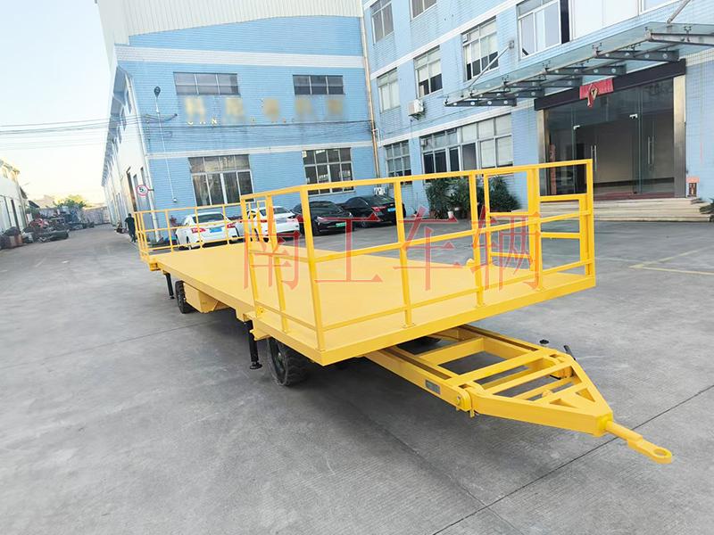 10吨移动拖车底盘 全挂式欧冠联赛联赛(中国) 带护栏